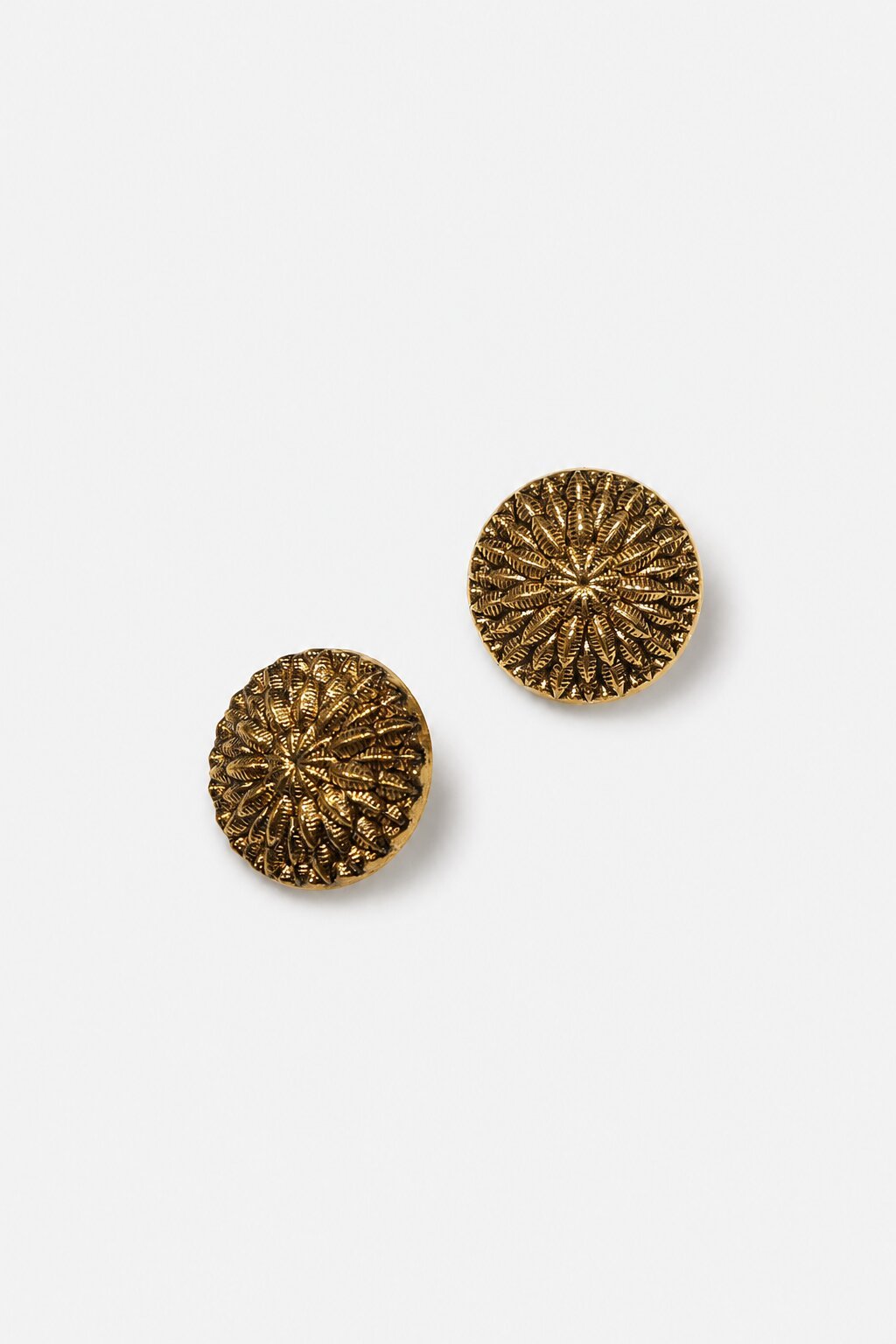 Vintage Floral Sunburst Ethnic Wear Button Gold Finish for Sherwani, Bandhgala and Blazer