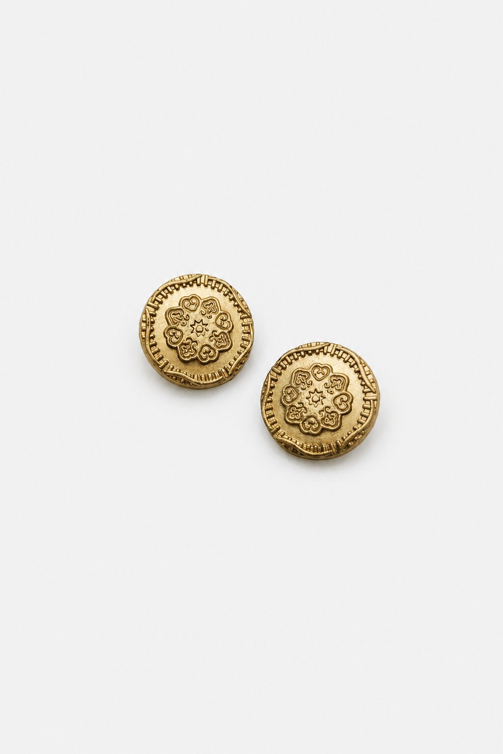 Traditional Floral Motif Ethnic Wear Button Gold Finish for Sherwani, Bandhgala and Blazer