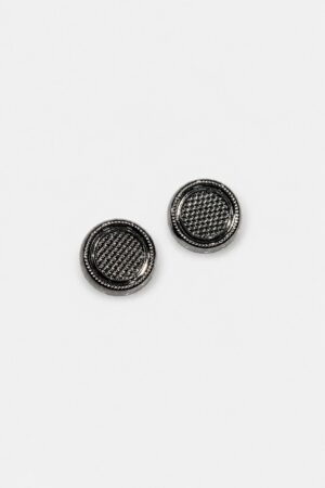 Black Textured Designer Ethnic Wear Button for Sherwani, Bandhgala, Blazer and Tuxedo