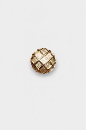 Gold Geometric Checkered Ethnic Wear Button for Sherwani, Bandhgala and Blazer Styling