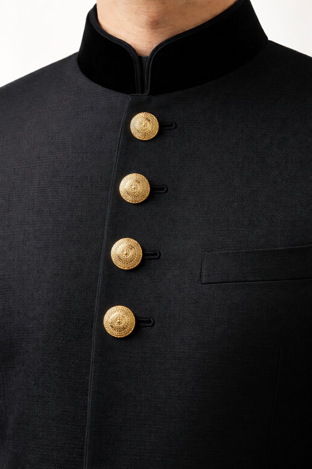 Traditional Mandala Pattern Ethnic Wear Button Gold Finish for Sherwani and Bandhgala