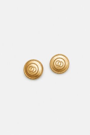 Gold Interlocking Rings Designer Ethnic Wear Button for Sherwani, Bandhgala and Blazer
