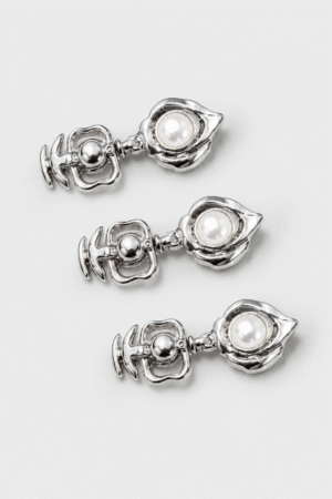 Pearl Silver Heritage Ethnic Buttons
