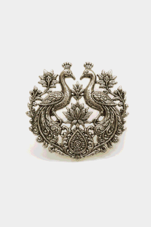 Royal Twin Peacock Heritage Wedding Brooch