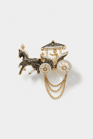 Royal Horse Carriage Brooch