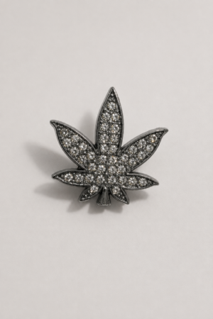 Crystal Leaf Statement Brooch