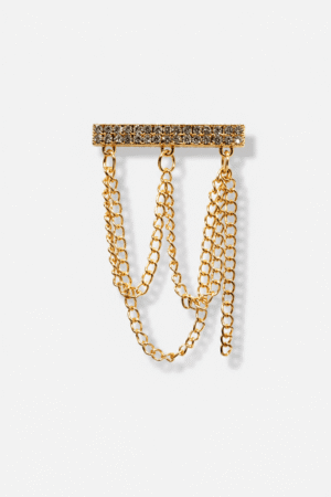 Imperial Crystal Chain Brooch
